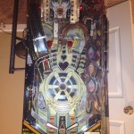 Bride of Pinbot - playfield before.  Even the chrome has worn off