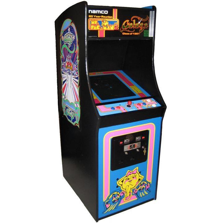 New Ms PacMan Galaga Arcade Game Multicade 60 games Full Size with Trackball 